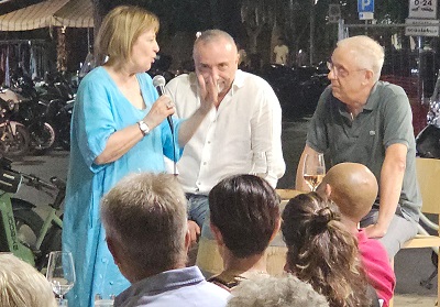 A dx, Pierluigi Adami, al centro Gavino Sini e Neria De Giovanni